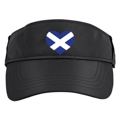 Ladies Scotland Heart Flag Scotland Adult Drive Performance Visor