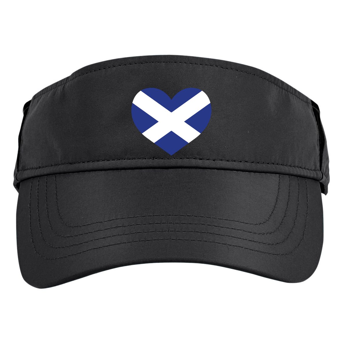 Ladies Scotland Heart Flag Scotland Adult Drive Performance Visor