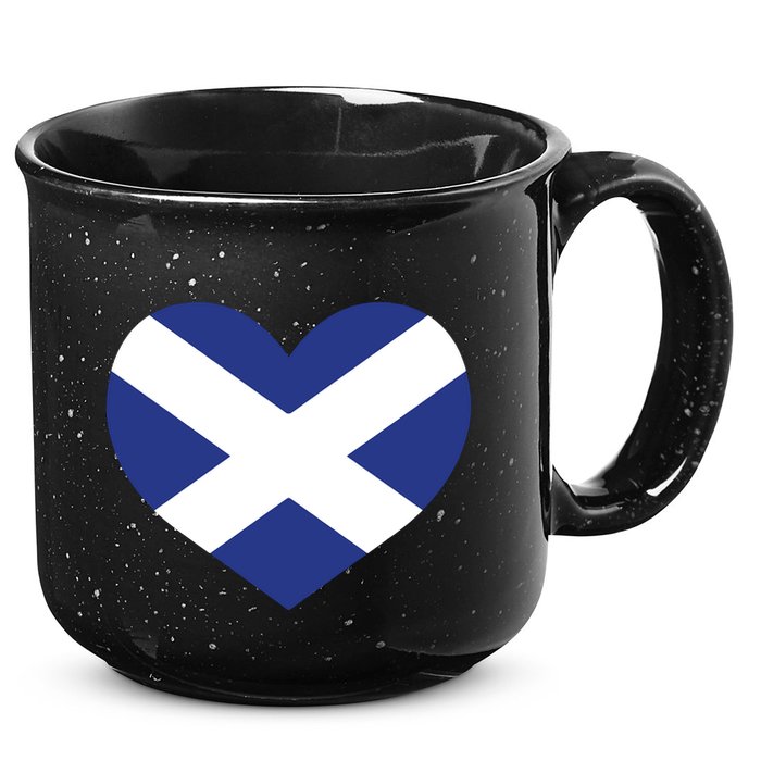 Ladies Scotland Heart Flag Scotland 15oz Campfire Ceramic Mug