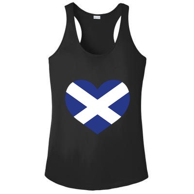Ladies Scotland Heart Flag Scotland Ladies PosiCharge Competitor Racerback Tank