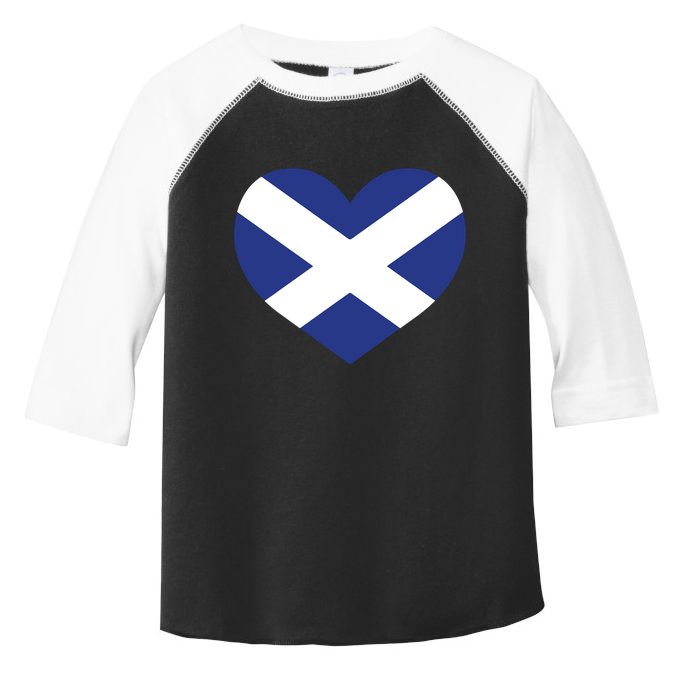 Ladies Scotland Heart Flag Scotland Toddler Fine Jersey T-Shirt