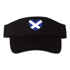 Ladies Scotland Heart Flag Scotland Valucap Bio-Washed Visor