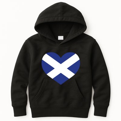 Ladies Scotland Heart Flag Scotland Kids Hoodie