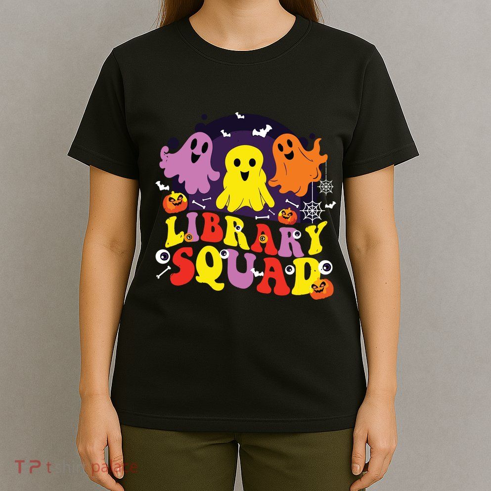 Library Squad Halloween Librarian Nurse Matching T-Shirt