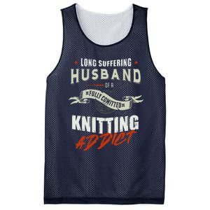 Long Suffering Husband Of A Fully Committed Knitter Mesh Reversible Basketball Jersey Tank