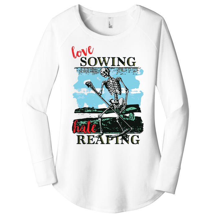 Love Sowing Hate Reaping Women's Perfect Tri Tunic Long Sleeve Shirt