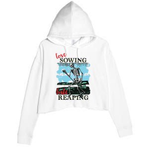 Love Sowing Hate Reaping Crop Fleece Hoodie