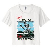 Love Sowing Hate Reaping Women's Crop Top Tee