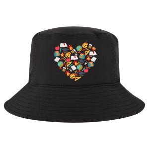 Love School Heart Cool Comfort Performance Bucket Hat