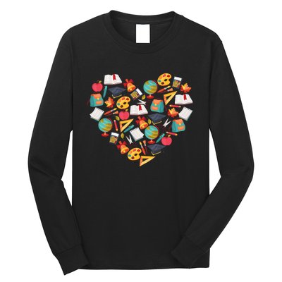 Love School Heart Long Sleeve Shirt