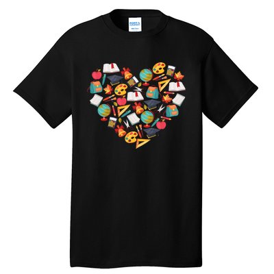 Love School Heart Tall T-Shirt