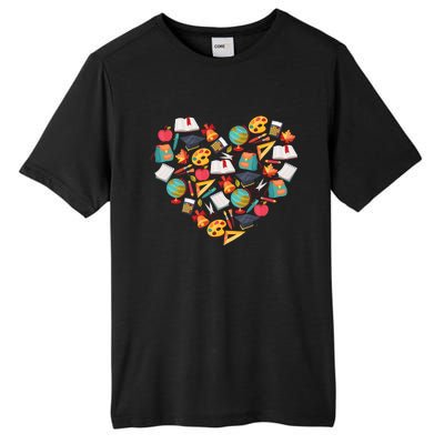 Love School Heart Tall Fusion ChromaSoft Performance T-Shirt