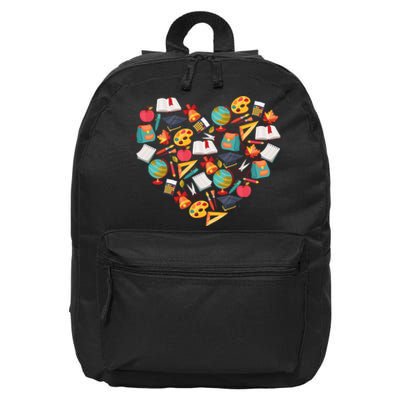 Love School Heart 16 in Basic Backpack