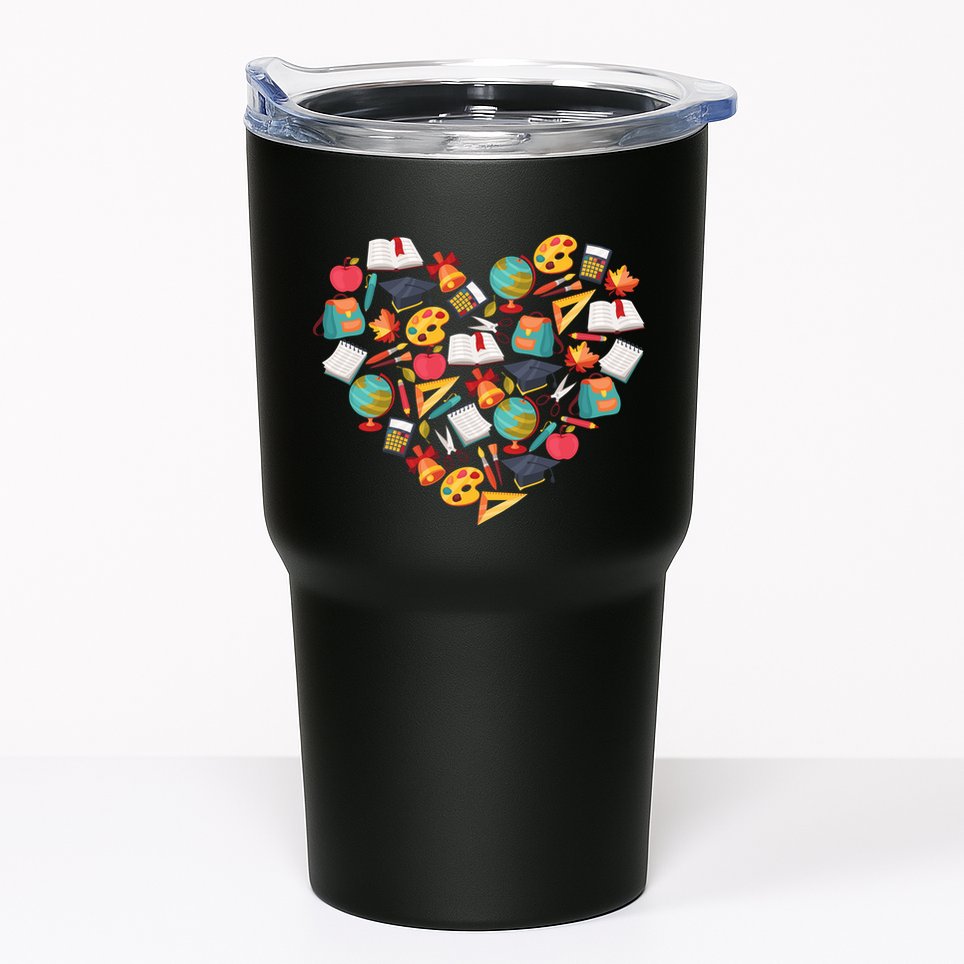 Love School Heart Tumbler