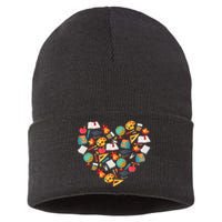 Love School Heart Sustainable Knit Beanie