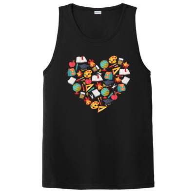 Love School Heart PosiCharge Competitor Tank