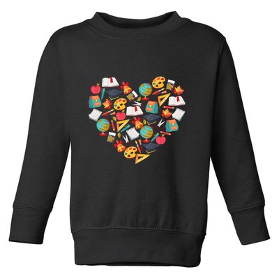 Love School Heart Toddler Sweatshirt