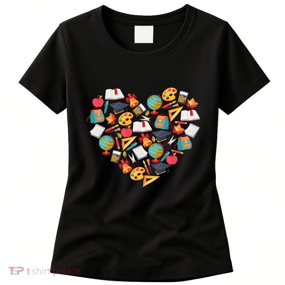 Love School Heart Womens T-Shirt