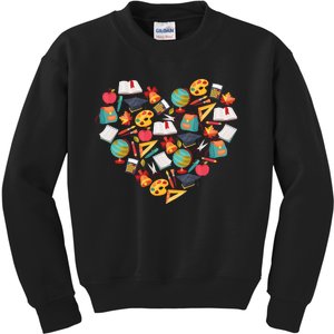 Love School Heart Kids Sweatshirt