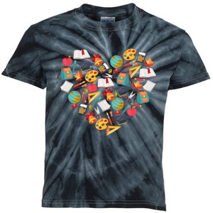 Love School Heart Kids Tie-Dye T-Shirt