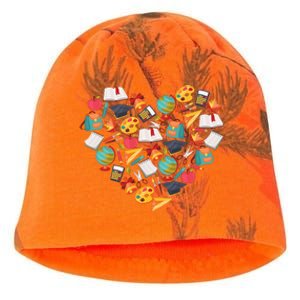 Love School Heart Kati - Camo Knit Beanie