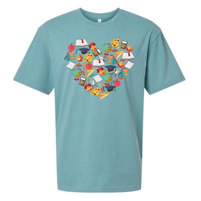 Love School Heart Sueded Cloud Jersey T-Shirt