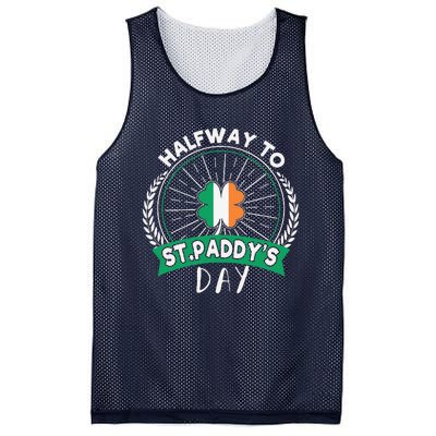 Leprechaun Shamrock Irish Halfwayo Saint Paddys Day Mesh Reversible Basketball Jersey Tank