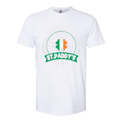 Leprechaun Shamrock Irish Halfwayo Saint Paddys Day Softstyle® CVC T-Shirt