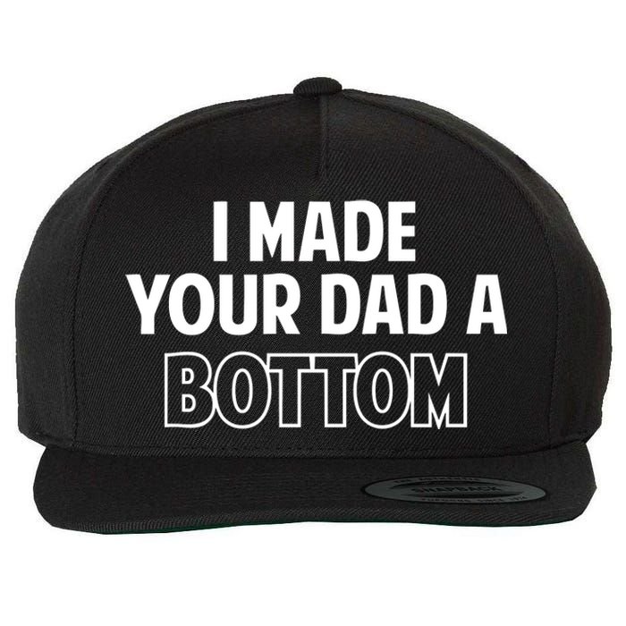 Limited SpencerS I Made Your Dad A Bottom Wool Snapback Cap