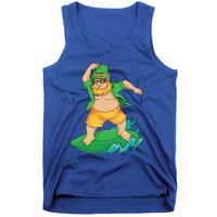 Leprechaun Surfer In Hawaii St Patrick's Day Funny Surf Gift Cute Gift Tank Top