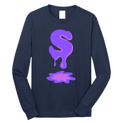 Letter S In Purple Long Sleeve Shirt