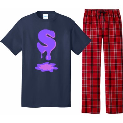 Letter S In Purple Pajama Set