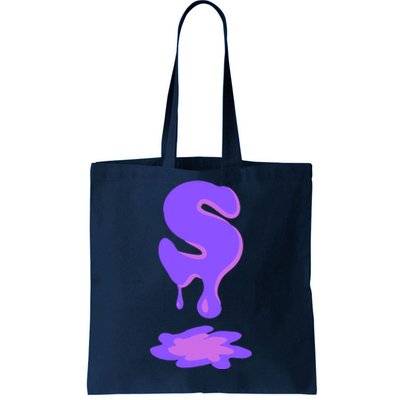 Letter S In Purple Tote Bag