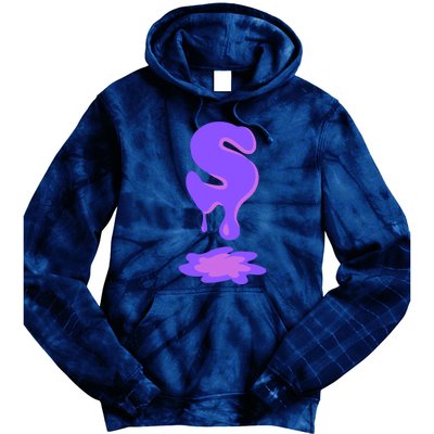 Letter S In Purple Tie Dye Hoodie