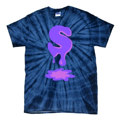 Letter S In Purple Tie-Dye T-Shirt