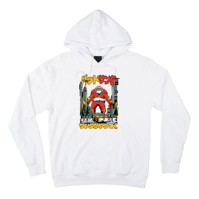 Laser Santa Is Coming To Y'all Anime Kaiju Christmas Time Hoodie