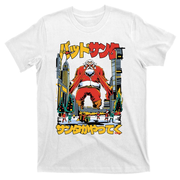 Laser Santa Is Coming To Y'all Anime Kaiju Christmas Time T-Shirt