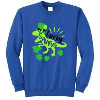 Lucky Saurus Irish T Rex Dinosaur Clover St.Patrick's Day Sweatshirt