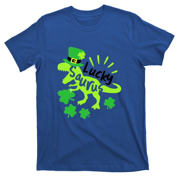 Lucky Saurus Irish T Rex Dinosaur Clover St.Patrick's Day T-Shirt