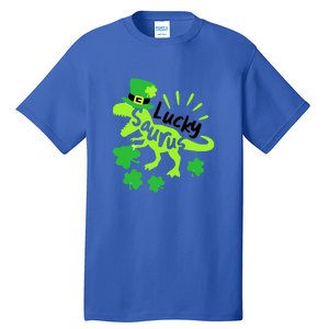 Lucky Saurus Irish T Rex Dinosaur Clover St.Patrick's Day Tall T-Shirt