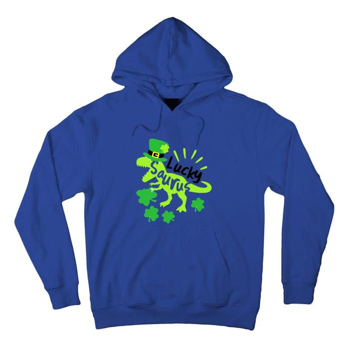 Lucky Saurus Irish T Rex Dinosaur Clover St.Patrick's Day Tall Hoodie