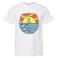 Lake Sara Illinois IL Sunset Vacation Souvenir Garment-Dyed Heavyweight T-Shirt