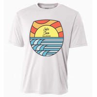 Lake Sara Illinois IL Sunset Vacation Souvenir Cooling Performance Crew T-Shirt