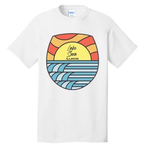 Lake Sara Illinois IL Sunset Vacation Souvenir Tall T-Shirt