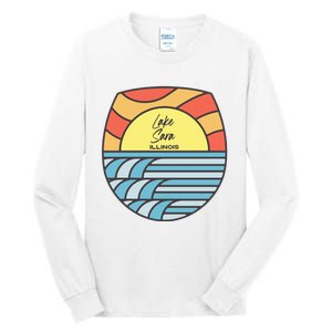 Lake Sara Illinois IL Sunset Vacation Souvenir Tall Long Sleeve T-Shirt