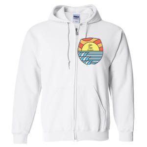 Lake Sara Illinois IL Sunset Vacation Souvenir Full Zip Hoodie