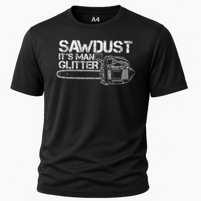 Lumberjack Sawdust Is Man Glitter Chainsaw Funny Performance Shirt