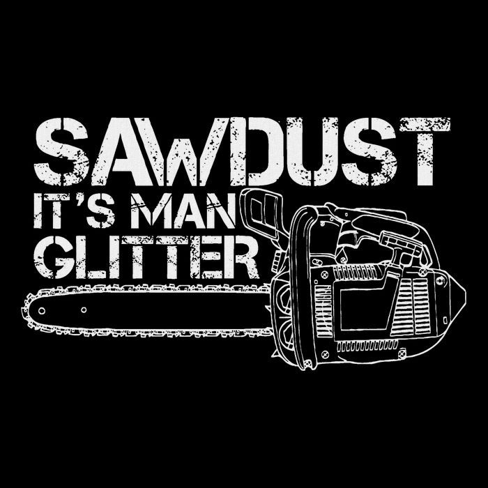 Lumberjack Sawdust Is Man Glitter Chainsaw Funny Cooling Performance Long Sleeve Crew