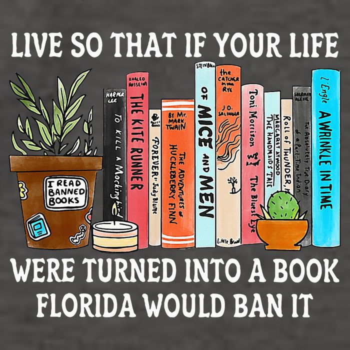 Live So If Your Life Was A Book Florida Would Ban It Vector Backpack