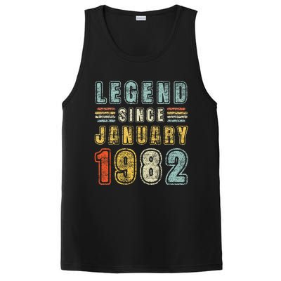 Legend Since January 1982 41 Years Old Vintage 41st Birthday PosiCharge Competitor Tank